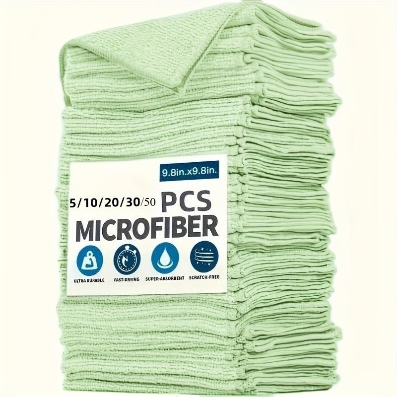 Kitchen Appliances Manufacturers - 1-50Pcs Light Green Microfiber Kitchen Towels,