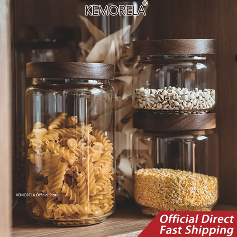 Wood Lid Glass Airtight Canist – Kitchen Appliances Manufacturers Bewertung und Preis