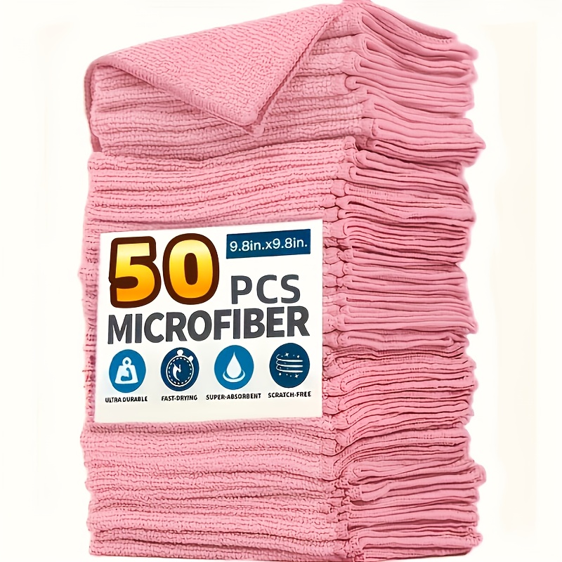 1-50Pcs Light Pink Microfiber  – Kitchen Appliances Manufacturers Bewertung und Preis