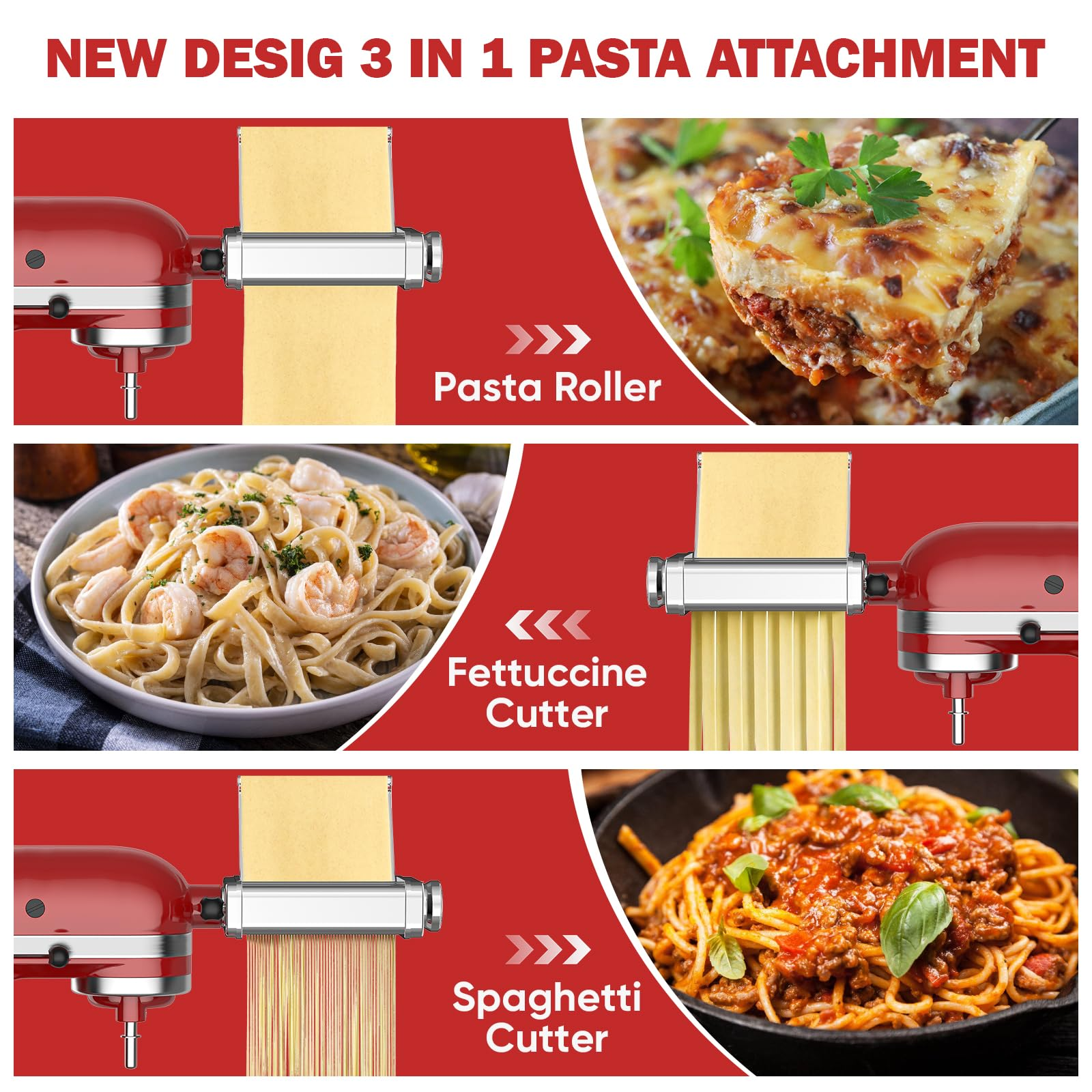 Gvode 3 in 1 Pasta Attachment  – Kitchen Appliances Manufacturers Bewertung und Preis